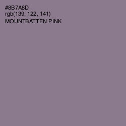 #8B7A8D - Mountbatten Pink Color Image