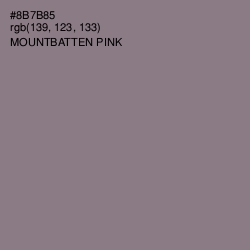 #8B7B85 - Mountbatten Pink Color Image