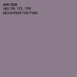 #8B7B8B - Mountbatten Pink Color Image
