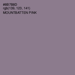 #8B7B8D - Mountbatten Pink Color Image