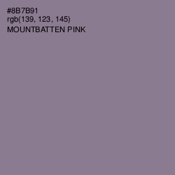 #8B7B91 - Mountbatten Pink Color Image