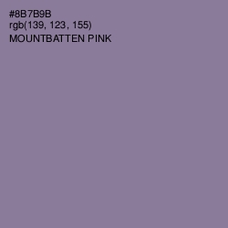 #8B7B9B - Mountbatten Pink Color Image