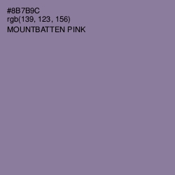 #8B7B9C - Mountbatten Pink Color Image