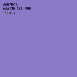 #8B7BC6 - True V Color Image