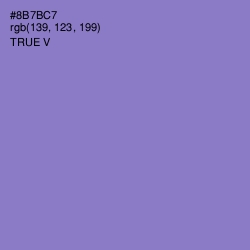 #8B7BC7 - True V Color Image