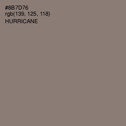 #8B7D76 - Hurricane Color Image