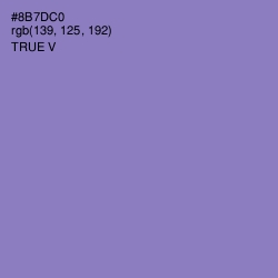 #8B7DC0 - True V Color Image