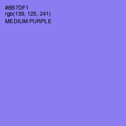 #8B7DF1 - Medium Purple Color Image