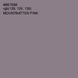 #8B7E88 - Mountbatten Pink Color Image