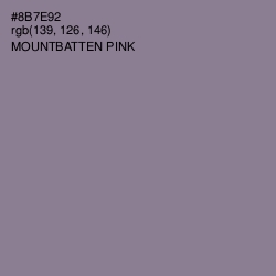 #8B7E92 - Mountbatten Pink Color Image