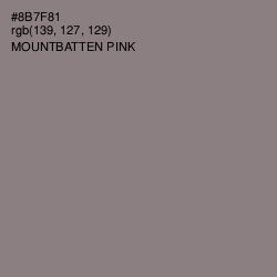 #8B7F81 - Mountbatten Pink Color Image