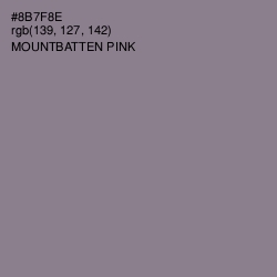 #8B7F8E - Mountbatten Pink Color Image