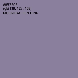 #8B7F9E - Mountbatten Pink Color Image