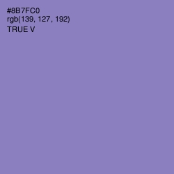#8B7FC0 - True V Color Image