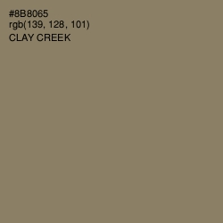 #8B8065 - Clay Creek Color Image