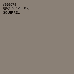 #8B8075 - Squirrel Color Image