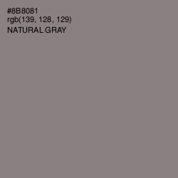 #8B8081 - Natural Gray Color Image