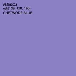 #8B80C3 - Chetwode Blue Color Image