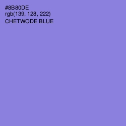 #8B80DE - Chetwode Blue Color Image