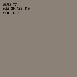 #8B8177 - Squirrel Color Image