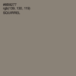 #8B8277 - Squirrel Color Image