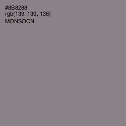 #8B8288 - Monsoon Color Image