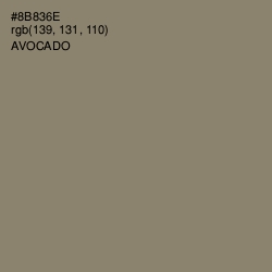 #8B836E - Avocado Color Image