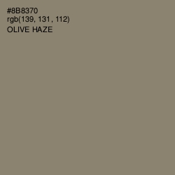 #8B8370 - Olive Haze Color Image