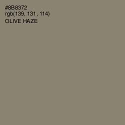 #8B8372 - Olive Haze Color Image