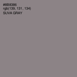 #8B8386 - Suva Gray Color Image