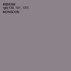 #8B8389 - Monsoon Color Image