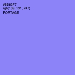 #8B83F7 - Portage Color Image