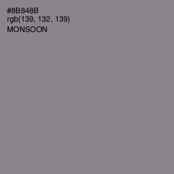 #8B848B - Monsoon Color Image