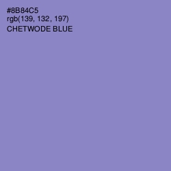 #8B84C5 - Chetwode Blue Color Image