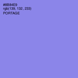 #8B84E9 - Portage Color Image