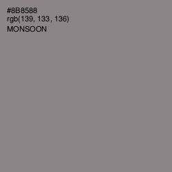 #8B8588 - Monsoon Color Image