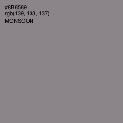 #8B8589 - Monsoon Color Image
