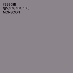 #8B858B - Monsoon Color Image