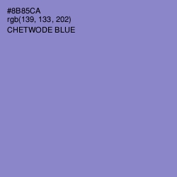 #8B85CA - Chetwode Blue Color Image