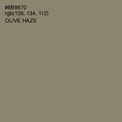 #8B8670 - Olive Haze Color Image