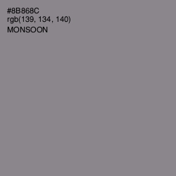 #8B868C - Monsoon Color Image