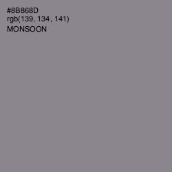 #8B868D - Monsoon Color Image