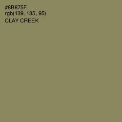 #8B875F - Clay Creek Color Image