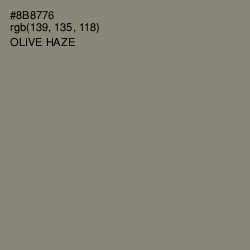 #8B8776 - Olive Haze Color Image