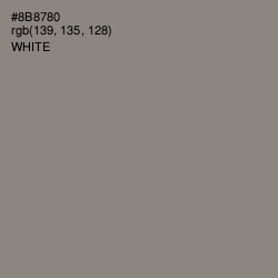 #8B8780 - Natural Gray Color Image