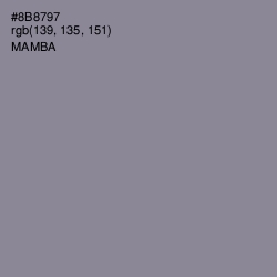 #8B8797 - Mamba Color Image