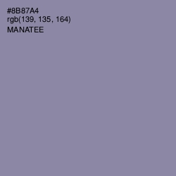 #8B87A4 - Manatee Color Image