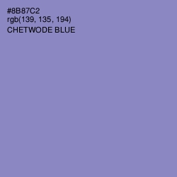 #8B87C2 - Chetwode Blue Color Image