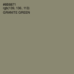 #8B8871 - Granite Green Color Image