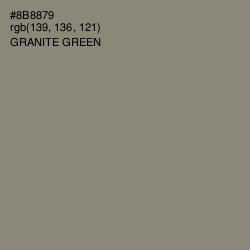 #8B8879 - Granite Green Color Image